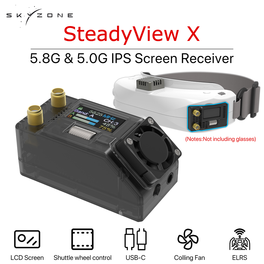 Skyzone Steadyview X Receiver Module - SKYZONE Steadyview X 5/5.8G ontvangermodule Hoge