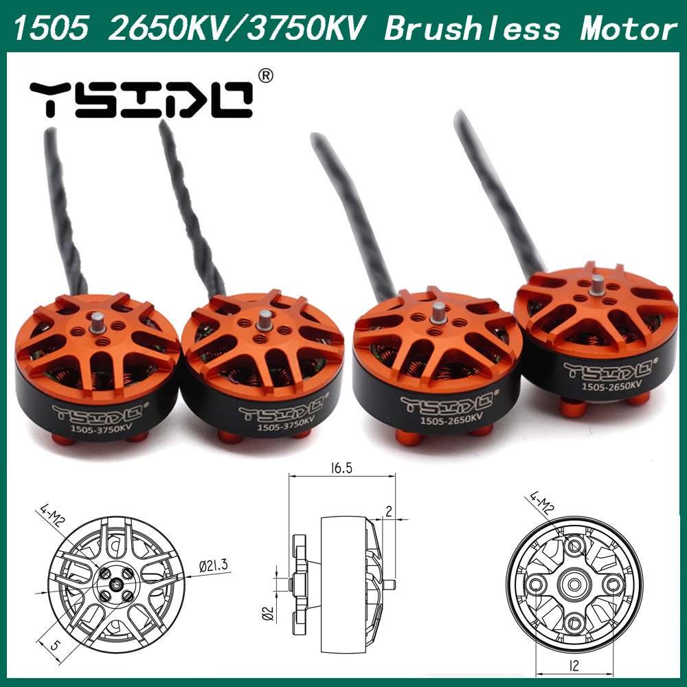 Walksnail Avatar Hd Goggles X - 4PCS YSIDO 1505 2650KV 3750KV Elektrische