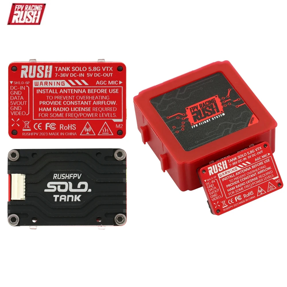 RushFPV Rush FPV Max Solo 2,5  - Rushfpv Rush Max Solo 5.8G 2.5W Vtx recensie en prijs
